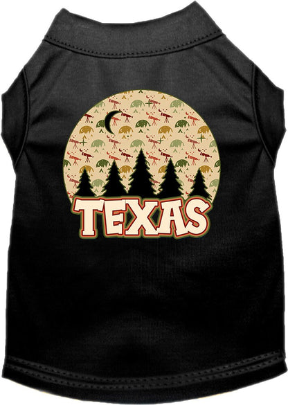 Pet Dog & Cat Screen Printed Shirt for Small to Medium Pets (Sizes XS-XL), "Texas Under The Stars"