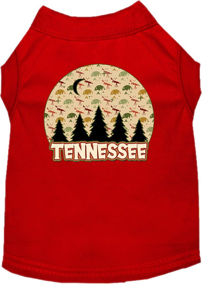Pet Dog & Cat Screen Printed Shirt for Small to Medium Pets (Sizes XS-XL), "Tennessee Under The Stars"