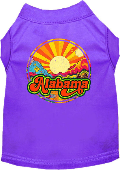 Pet Dog & Cat Screen Printed Shirt for Small to Medium Pets (Sizes XS-XL), "Alabama Mellow Mountain"