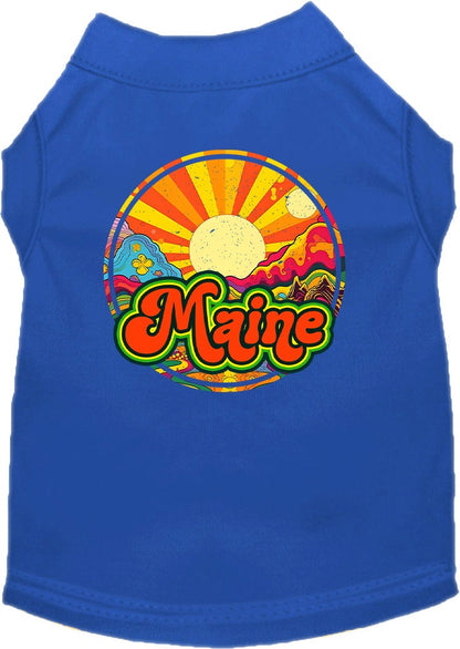 Pet Dog & Cat Screen Printed Shirt for Small to Medium Pets (Sizes XS-XL), "Maine Mellow Mountain"