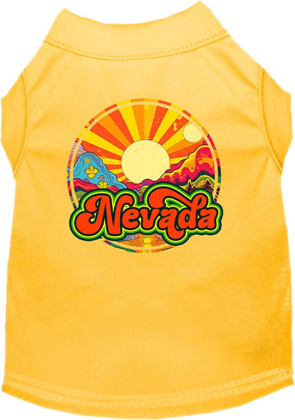 Pet Dog & Cat Screen Printed Shirt for Small to Medium Pets (Sizes XS-XL), "Nevada Mellow Mountain"
