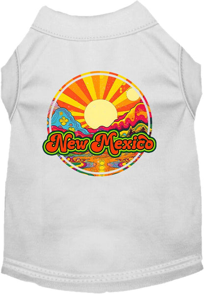 Pet Dog & Cat Screen Printed Shirt for Small to Medium Pets (Sizes XS-XL), "New Mexico Mellow Mountain"