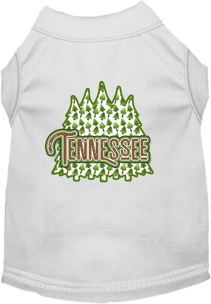 Pet Dog & Cat Screen Printed Shirt for Small to Medium Pets (Sizes XS-XL), "Tennessee Woodland Trees"