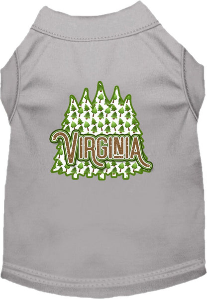 Pet Dog & Cat Screen Printed Shirt for Small to Medium Pets (Sizes XS-XL), "Virginia Woodland Trees"