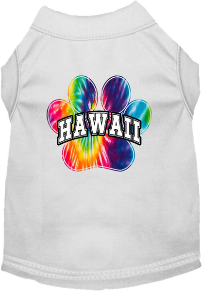 Pet Dog & Cat Screen Printed Shirt for Medium to Large Pets (Sizes 2XL-6XL), "Hawaii Bright Tie Dye"