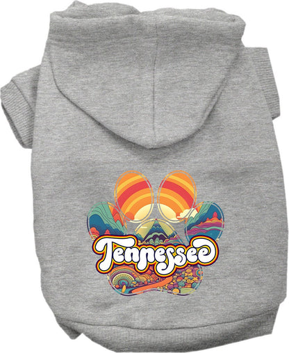 Pet Dog & Cat Screen Printed Hoodie for Medium to Large Pets (Sizes 2XL-6XL), "Tennessee Groovy Summit"