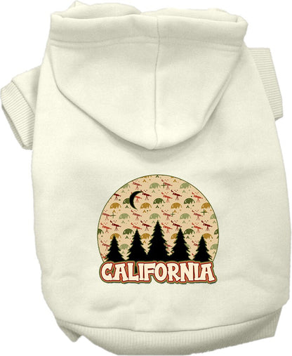 Pet Dog & Cat Screen Printed Hoodie for Small to Medium Pets (Sizes XS-XL), "California Under The Stars"