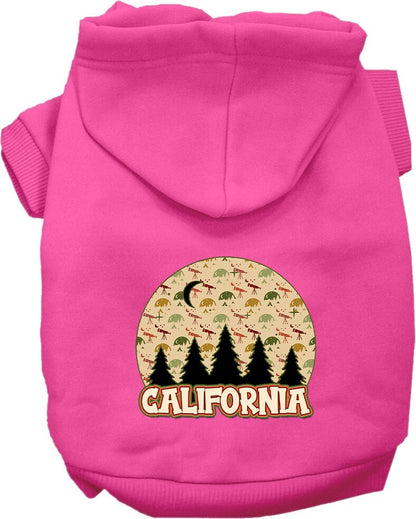 Pet Dog & Cat Screen Printed Hoodie for Medium to Large Pets (Sizes 2XL-6XL), "California Under The Stars"