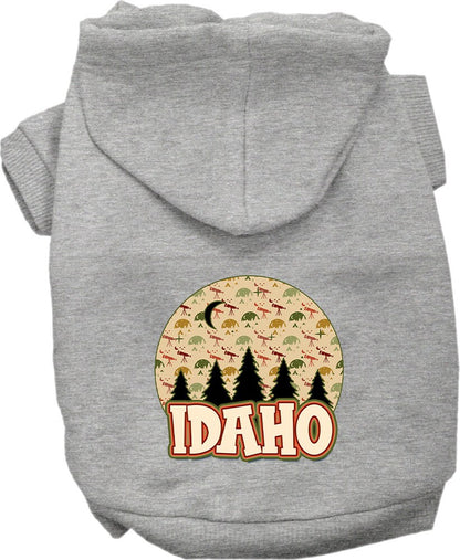 Pet Dog & Cat Screen Printed Hoodie for Small to Medium Pets (Sizes XS-XL), "Idaho Under The Stars"