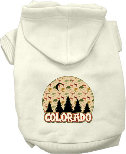 Pet Dog & Cat Screen Printed Hoodie for Small to Medium Pets (Sizes XS-XL), "Colorado Under The Stars"