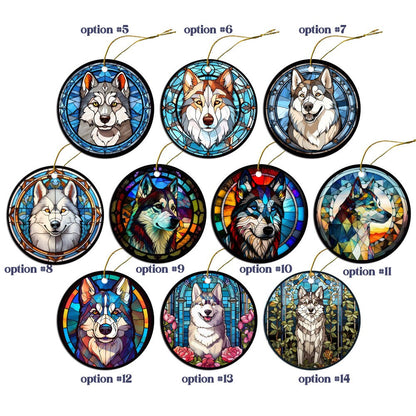 Siberian Husky Jewelry - Stained Glass Style Necklaces, Earrings and more!