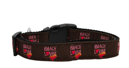 Pet Dog & Cat Nylon Collar or Leash, "Beach Lover"