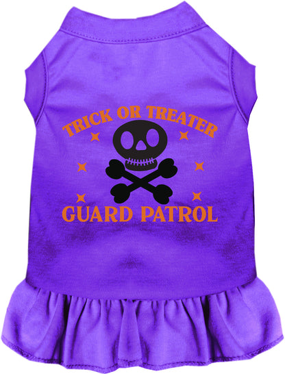 Purple Trick or Treater Guard Patrol pet dress