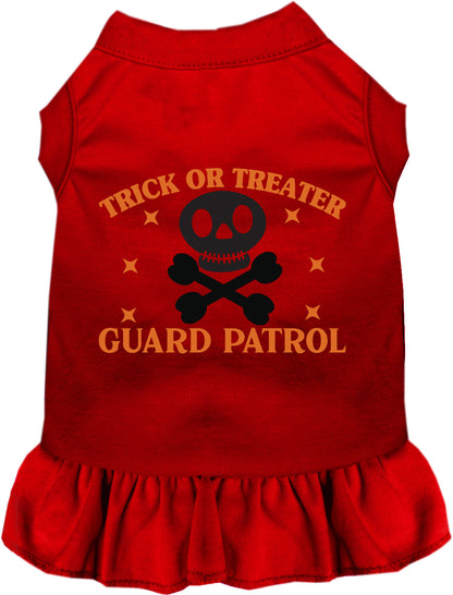 Red Trick or Treater Guard Patrol pet dress