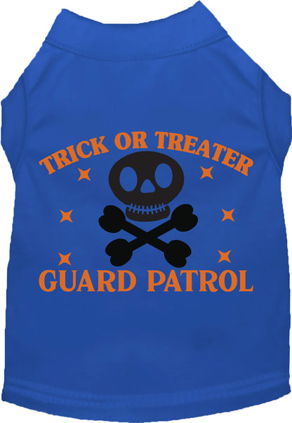 Dark blue Trick or Treater Guard Patrol pet shirt