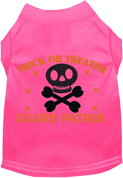 Pink Trick or Treater Guard Patrol pet shirt