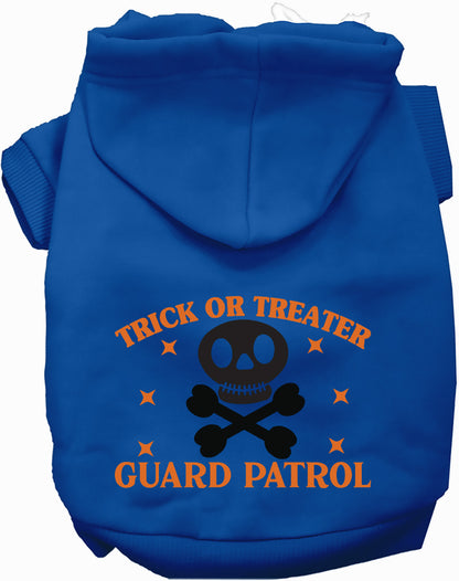 Royal Blue Trick or Treater Guard Patrol Pet Hoodie