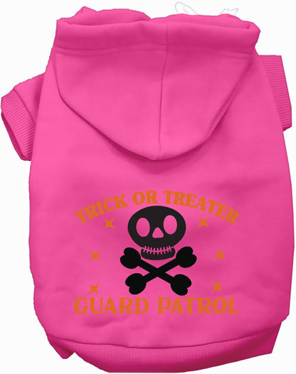 Hot Pink Trick or Treater Guard Patrol Pet Hoodie