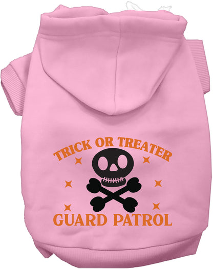 Light Pink Trick or Treater Guard Patrol Pet Hoodie