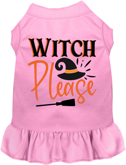 Light pink Witch Please pet dress with ruffled skirt