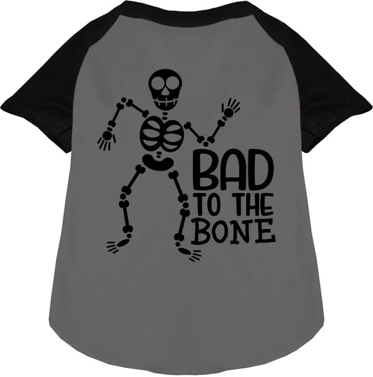 Bad to the Bone Pet Raglan Shirt