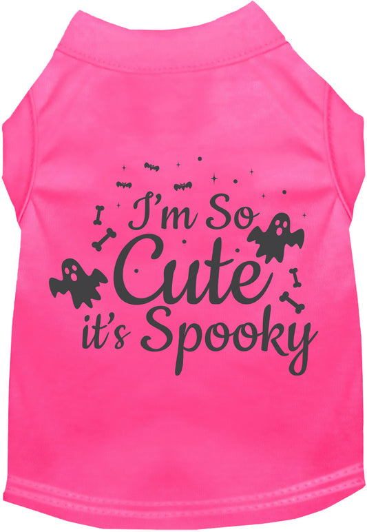 Pink spooky pet shirt with ghost design