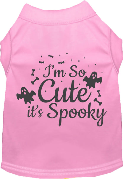 Light pink spooky pet shirt with ghost design