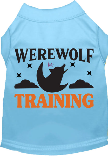 Light blue Werewolf in Training pet shirt