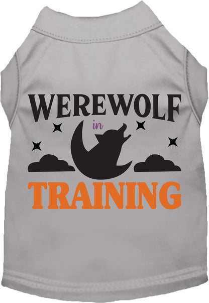 Gray Werewolf in Training pet shirt