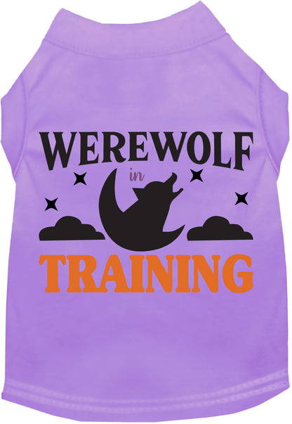 Light purple Werewolf in Training pet shirt