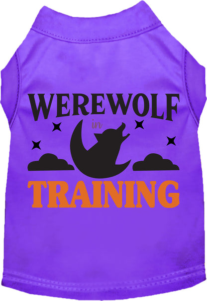 Purple Werewolf in Training pet shirt