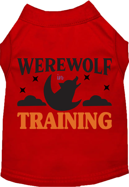 Red Werewolf in Training pet shirt