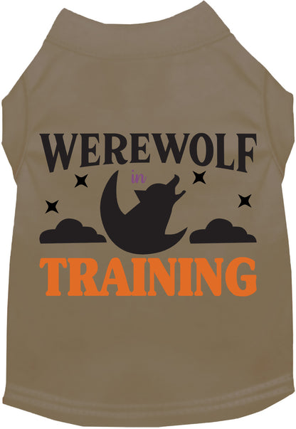 Brown Werewolf in Training pet shirt