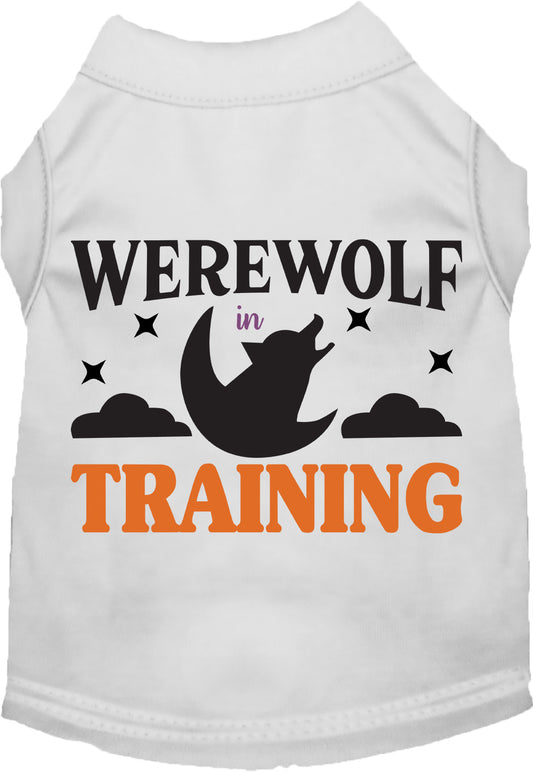 White Werewolf in Training pet shirt