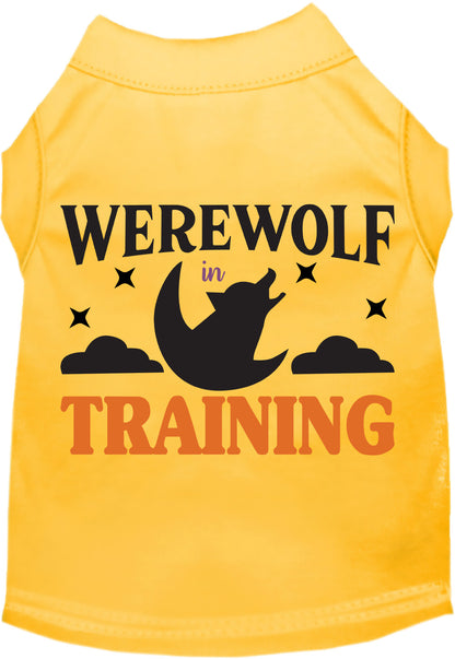 Yellow Werewolf in Training pet shirt