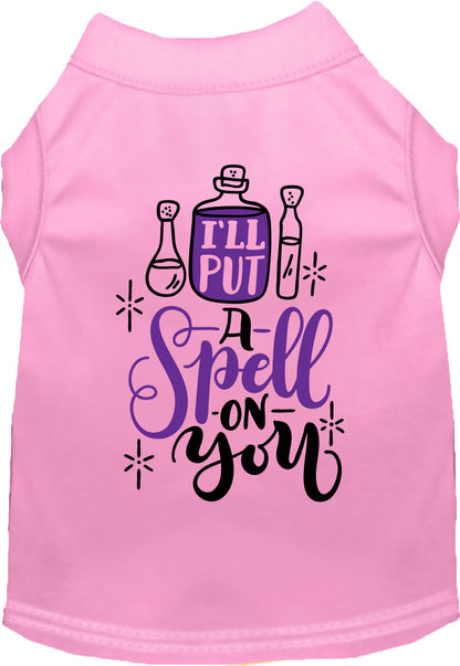 Light pink 'Put a Spell on You' pet shirt