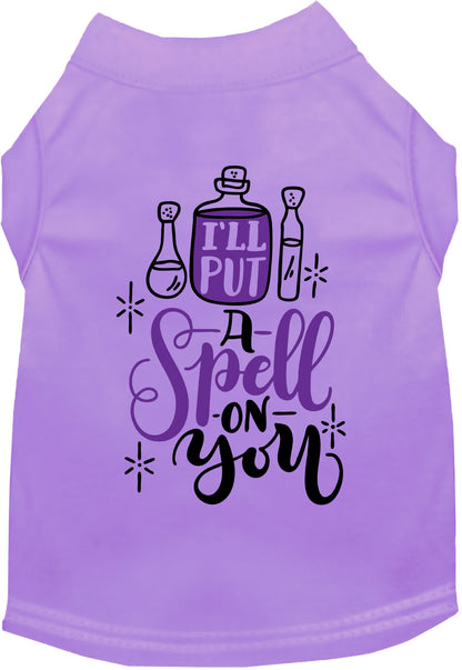 Purple 'Put a Spell on You' pet shirt