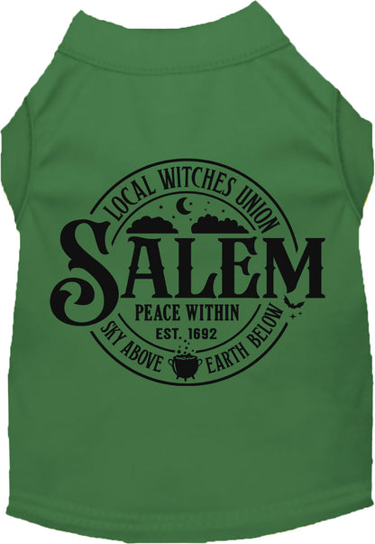 Green Salem Witches Union pet shirt