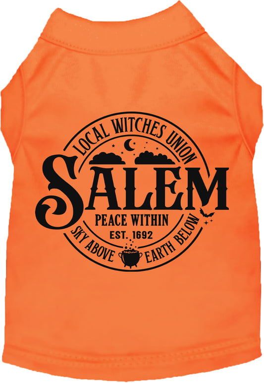 Orange Salem Witches Union pet shirt