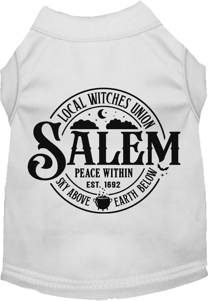 White Salem Witches Union pet shirt