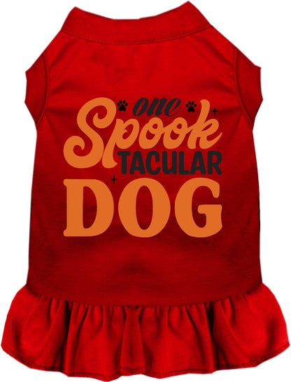 Red Spooktacular Dog Pet Dress