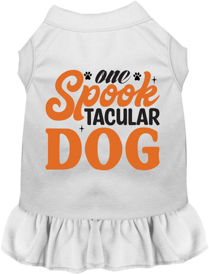 White Spooktacular Dog Pet Dress