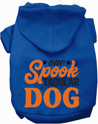 Blue Spooktacular Dog Pet Hoodie