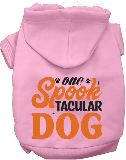 Light Pink Spooktacular Dog Pet Hoodie