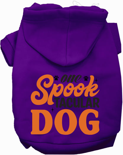 Purple Spooktacular Dog Pet Hoodie