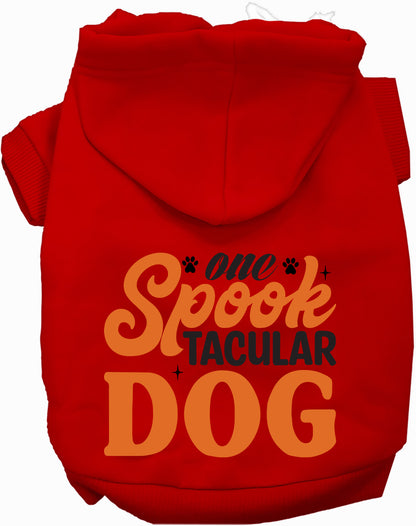 Red Spooktacular Dog Pet Hoodie