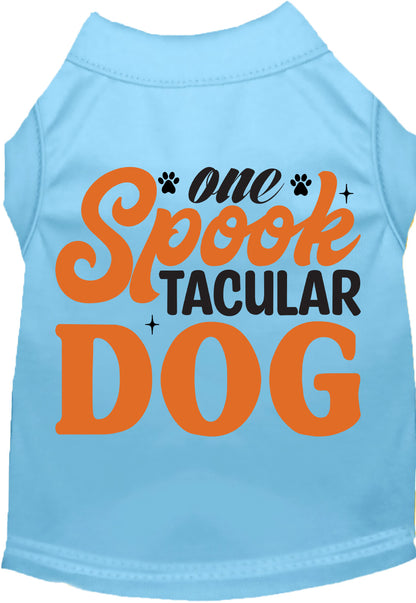 Light Blue Spooktacular Dog Pet Shirt for Halloween