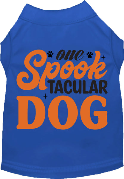 Royal Blue Spooktacular Dog Pet Shirt for Halloween