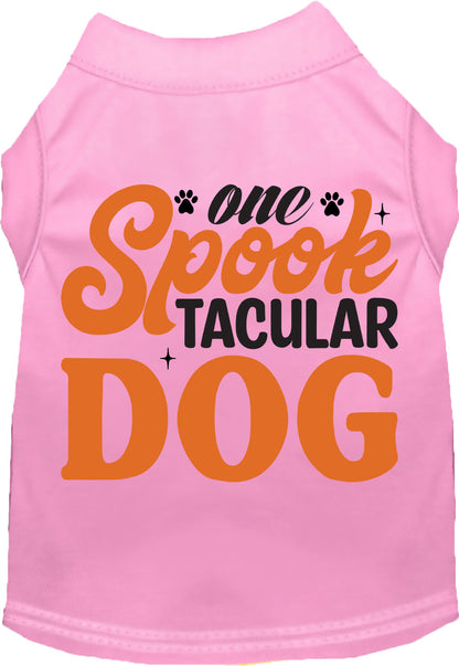 Light Pink Spooktacular Dog Pet Shirt for Halloween