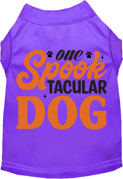 Purple Spooktacular Dog Pet Shirt for Halloween